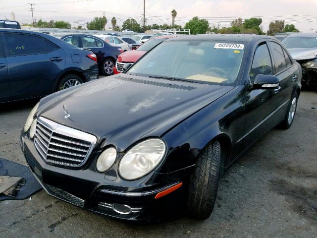 WDBUF56X17B150505 - 2007 MERCEDES-BENZ E 350 BLACK photo 2