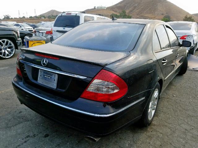 WDBUF56X17B150505 - 2007 MERCEDES-BENZ E 350 BLACK photo 4