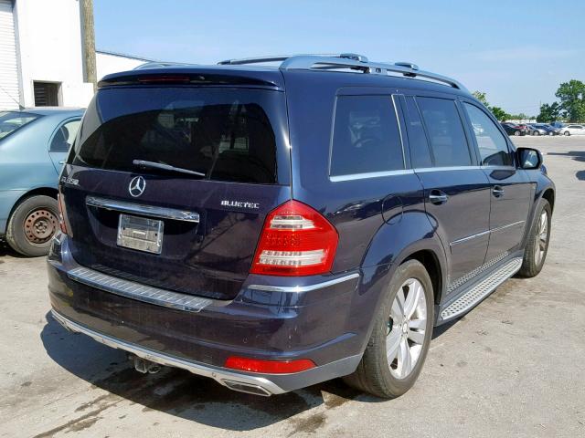 4JGBF2FE2AA582079 - 2010 MERCEDES-BENZ GL 350 BLU BLUE photo 4