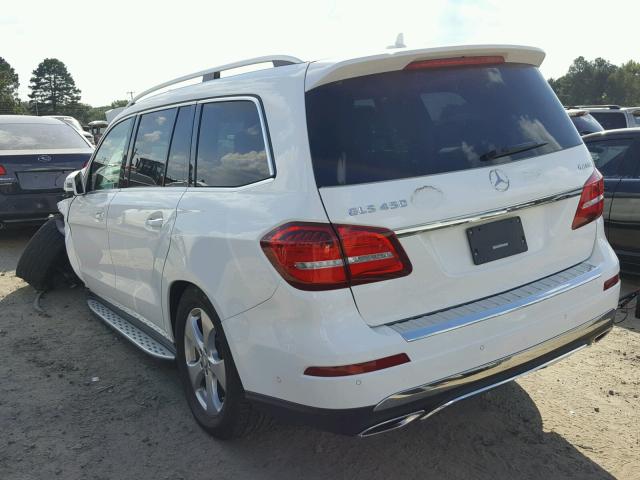 4JGDF6EE1HA806406 - 2017 MERCEDES-BENZ GLS 450 4M WHITE photo 3