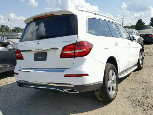 4JGDF6EE1HA806406 - 2017 MERCEDES-BENZ GLS 450 4M WHITE photo 4