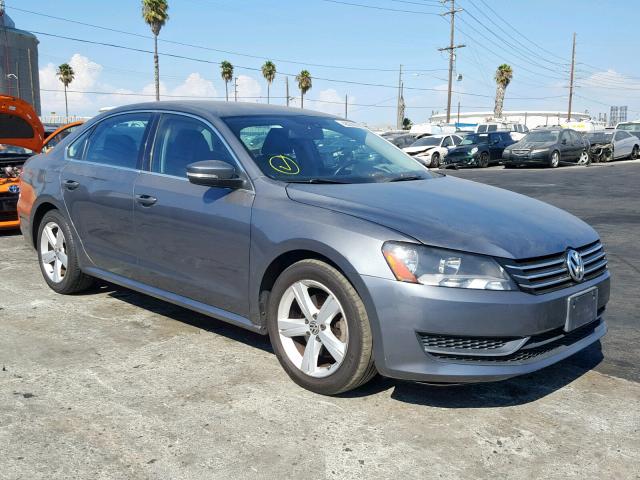 1VWBP7A35DC125793 - 2013 VOLKSWAGEN PASSAT SE GRAY photo 1