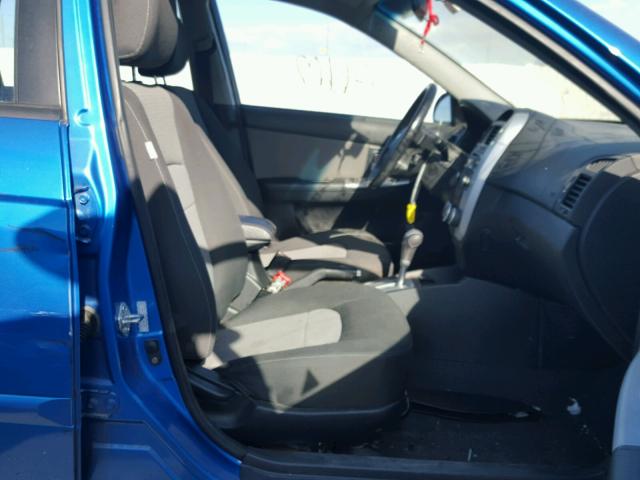 KNAFE162175005695 - 2007 KIA SPECTRA5 S BLUE photo 5