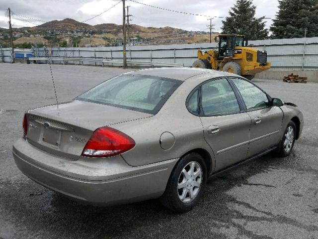 1FAFP56U96A206696 - 2006 FORD TAURUS SEL TAN photo 4