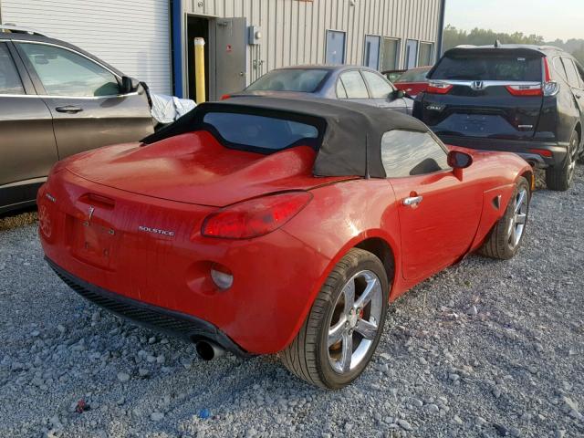 1G2MB35B26Y114054 - 2006 PONTIAC SOLSTICE RED photo 4