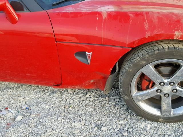 1G2MB35B26Y114054 - 2006 PONTIAC SOLSTICE RED photo 9