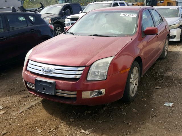 3FAHP08108R237469 - 2008 FORD FUSION SEL RED photo 2