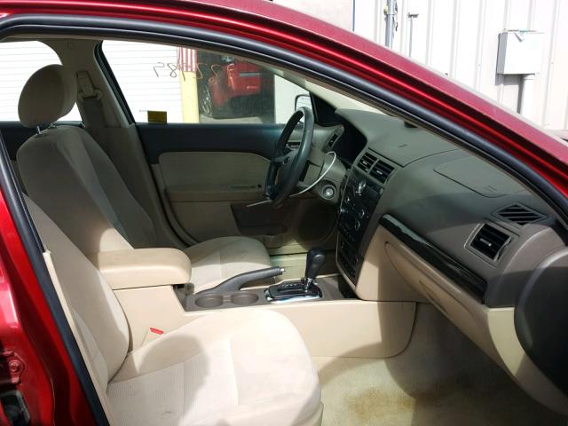 3FAHP08108R237469 - 2008 FORD FUSION SEL RED photo 5
