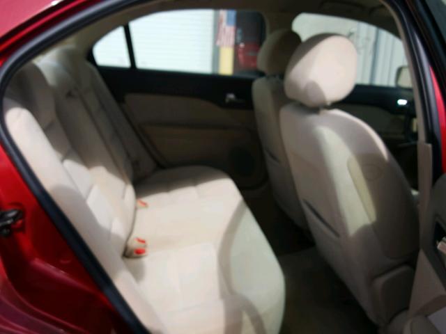 3FAHP08108R237469 - 2008 FORD FUSION SEL RED photo 6