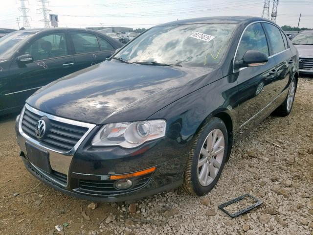 WVWJK7AN4AE076715 - 2010 VOLKSWAGEN PASSAT KOM BLACK photo 2