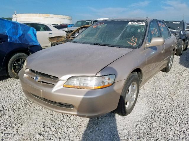 1HGCG1650YA035212 - 2000 HONDA ACCORD EX GOLD photo 2