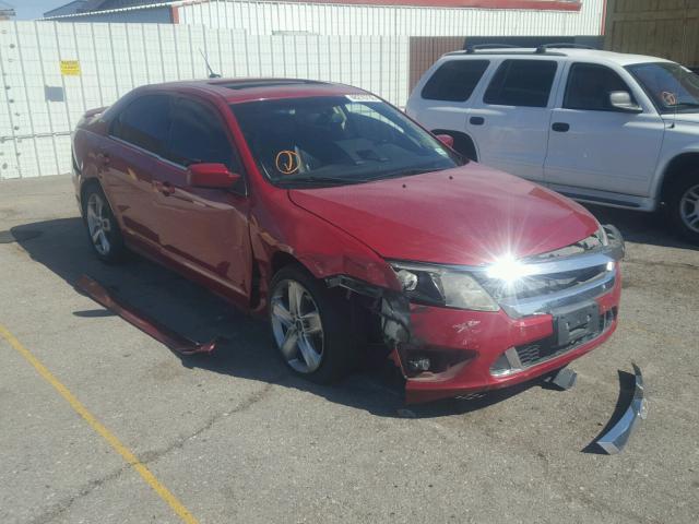 3FAHP0KC6AR103906 - 2010 FORD FUSION SPO RED photo 1