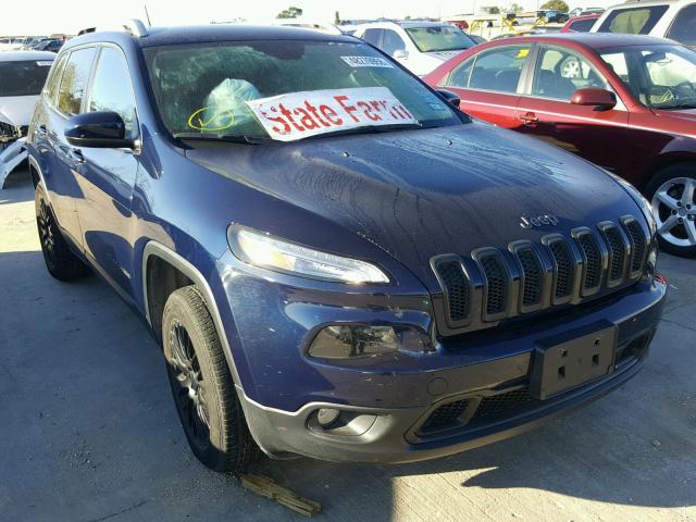 1C4PJMCS0EW169777 - 2014 JEEP CHEROKEE L BLUE photo 1