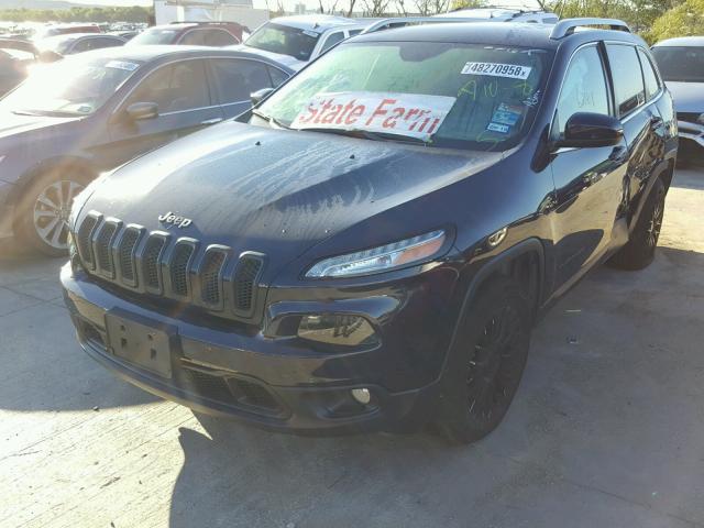 1C4PJMCS0EW169777 - 2014 JEEP CHEROKEE L BLUE photo 2