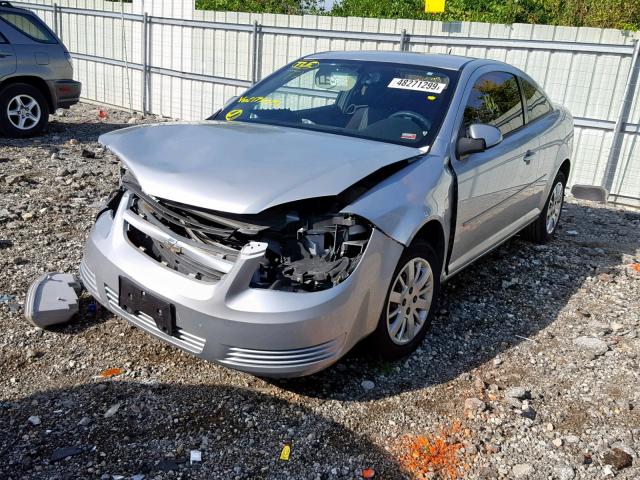 1G1AD1F57A7177051 - 2010 CHEVROLET COBALT 1LT SILVER photo 2