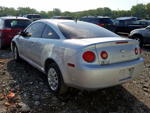 1G1AD1F57A7177051 - 2010 CHEVROLET COBALT 1LT SILVER photo 3