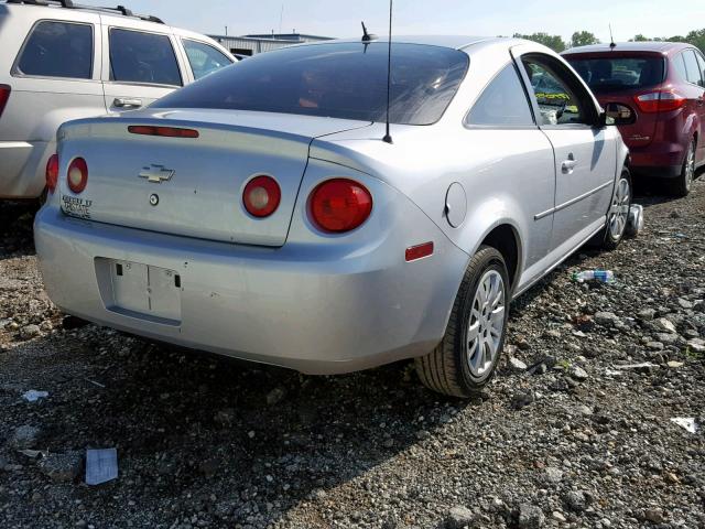 1G1AD1F57A7177051 - 2010 CHEVROLET COBALT 1LT SILVER photo 4