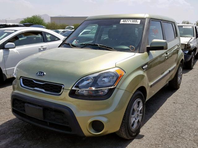 KNDJT2A57C7431688 - 2012 KIA SOUL GREEN photo 2