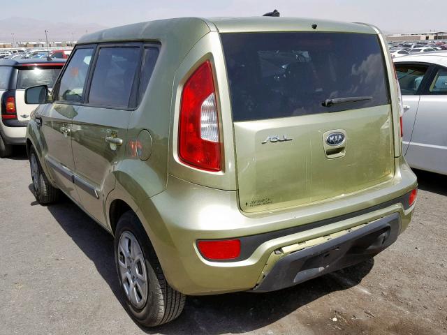 KNDJT2A57C7431688 - 2012 KIA SOUL GREEN photo 3