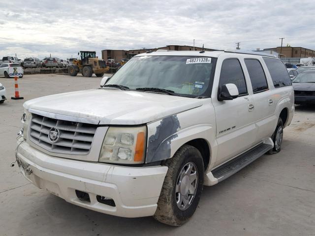 3GYFK66N93G213677 - 2003 CADILLAC ESCALADE E WHITE photo 2