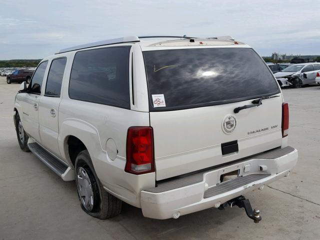 3GYFK66N93G213677 - 2003 CADILLAC ESCALADE E WHITE photo 3