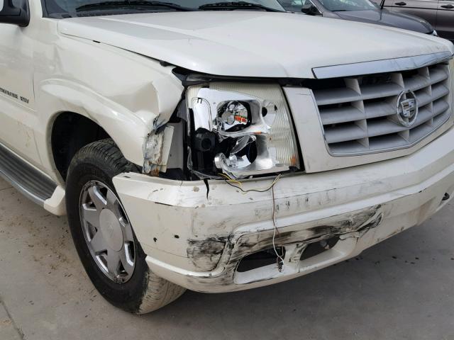 3GYFK66N93G213677 - 2003 CADILLAC ESCALADE E WHITE photo 9