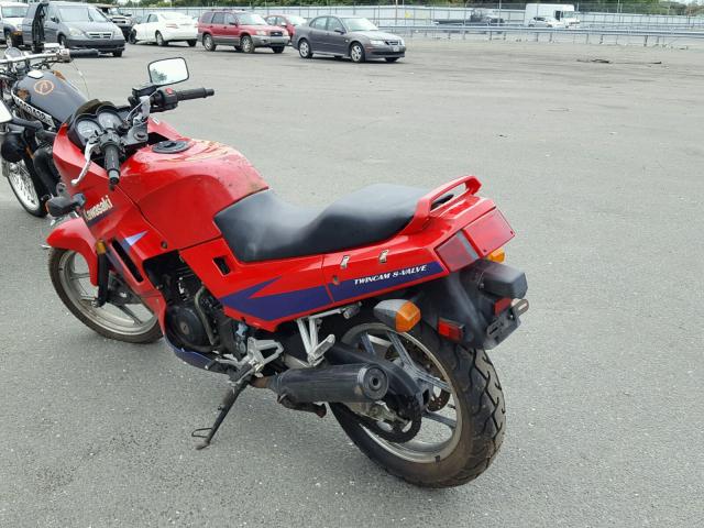 JKAEXMF17VA052407 - 1997 KAWASAKI EX250 F RED photo 3