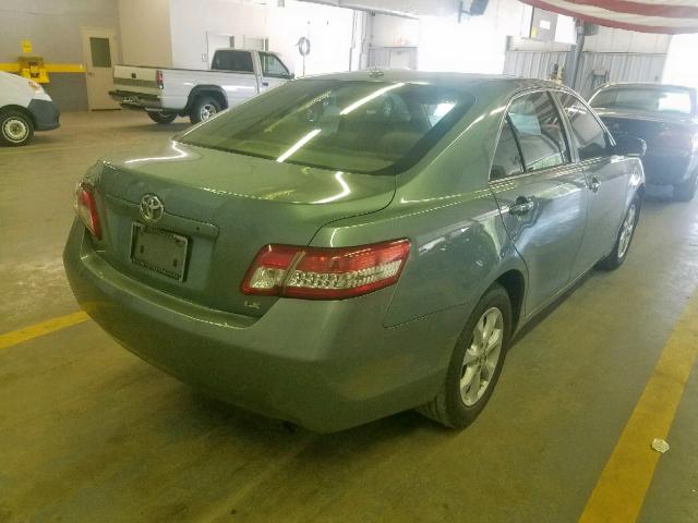 4T1BF3EK0BU706413 - 2011 TOYOTA CAMRY BASE GREEN photo 4