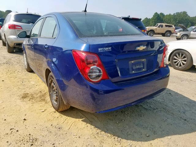 1G1JA5SH7D4133752 - 2013 CHEVROLET SONIC LS 蓝色 照片 3