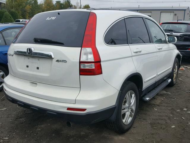 5J6RE4H71AL069128 - 2010 HONDA CR-V EXL WHITE photo 4