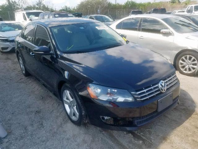 1VWBN7A3XCC005122 - 2012 VOLKSWAGEN PASSAT SE BLACK photo 1