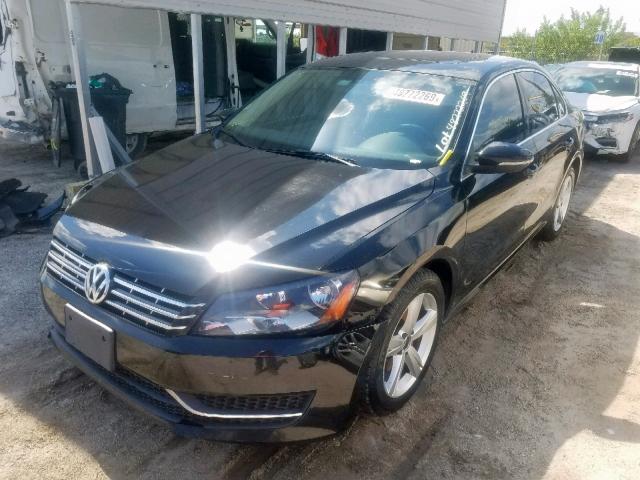 1VWBN7A3XCC005122 - 2012 VOLKSWAGEN PASSAT SE BLACK photo 2