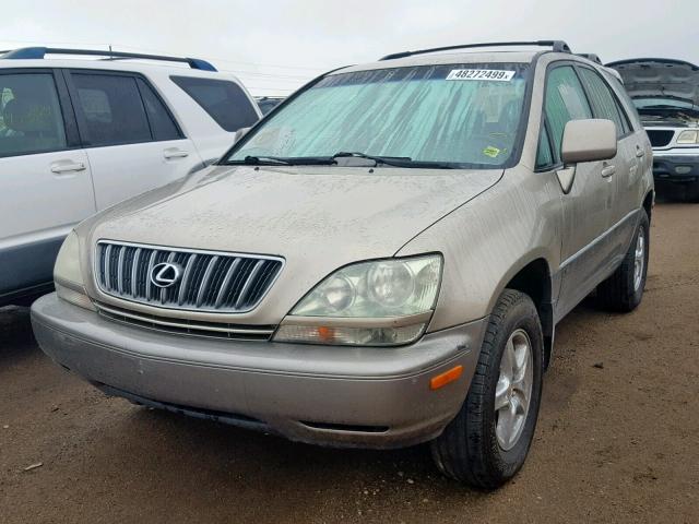 JTJGF10UX10108243 - 2001 LEXUS RX 300 GOLD photo 2