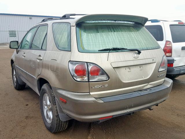 JTJGF10UX10108243 - 2001 LEXUS RX 300 GOLD photo 3