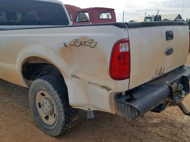 1FTSW31R28ED30713 - 2008 FORD F350 SRW S WHITE photo 9