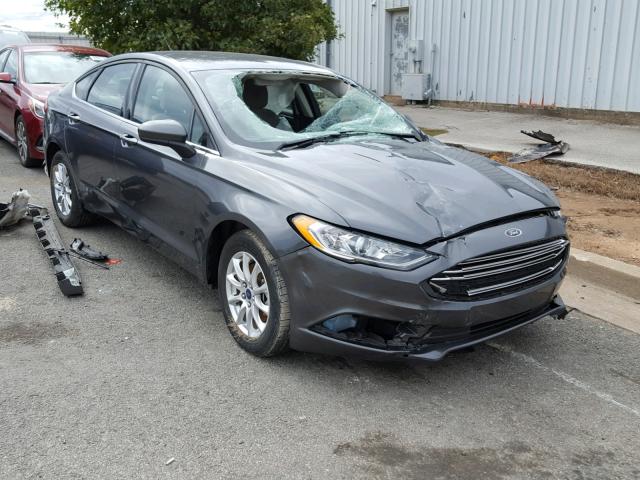 3FA6P0G73HR228696 - 2017 FORD FUSION S BROWN photo 1