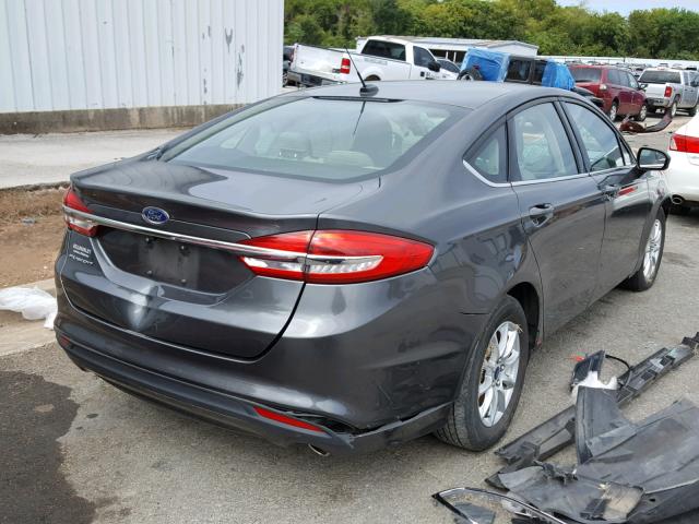 3FA6P0G73HR228696 - 2017 FORD FUSION S BROWN photo 4