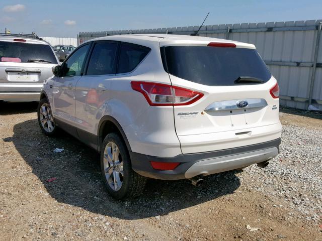 1FMCU9H90DUD71596 - 2013 FORD ESCAPE SEL WHITE photo 3