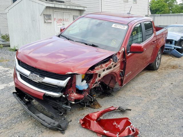 1GCGTCEN6H1214640 - 2017 CHEVROLET COLORADO L MAROON photo 2