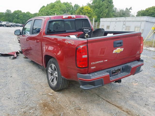 1GCGTCEN6H1214640 - 2017 CHEVROLET COLORADO L MAROON photo 3