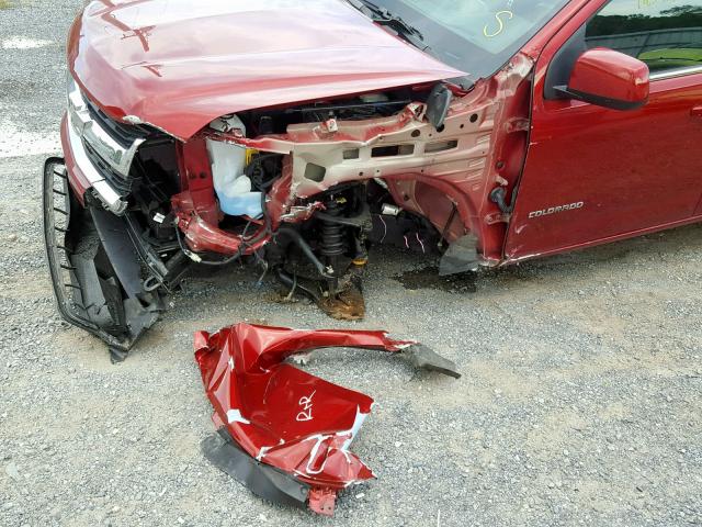 1GCGTCEN6H1214640 - 2017 CHEVROLET COLORADO L MAROON photo 9