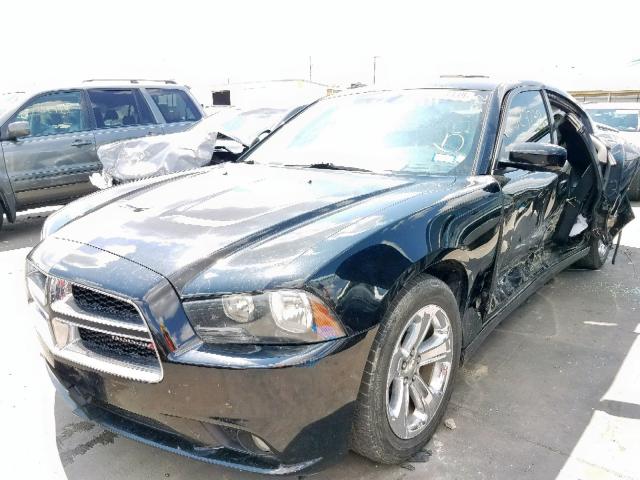 2C3CDXHG4DH502737 - 2013 DODGE CHARGER SX BLACK photo 2