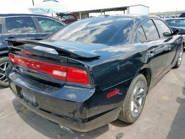 2C3CDXHG4DH502737 - 2013 DODGE CHARGER SX BLACK photo 4