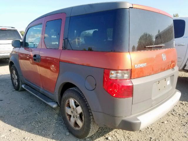 5J6YH28583L018024 - 2003 HONDA ELEMENT EX ORANGE photo 3