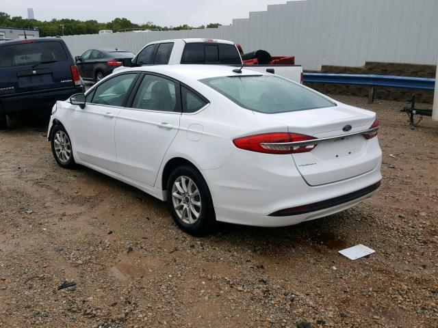 3FA6P0G7XJR158605 - 2018 FORD FUSION S WHITE photo 3