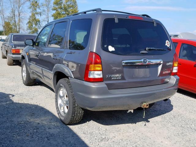 4F2YU08172KM26621 - 2002 MAZDA TRIBUTE LX GRAY photo 3