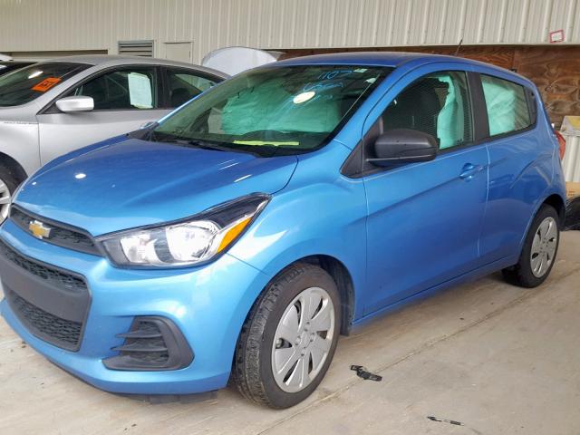 KL8CB6SA1HC840310 - 2017 CHEVROLET SPARK LS BLUE photo 2