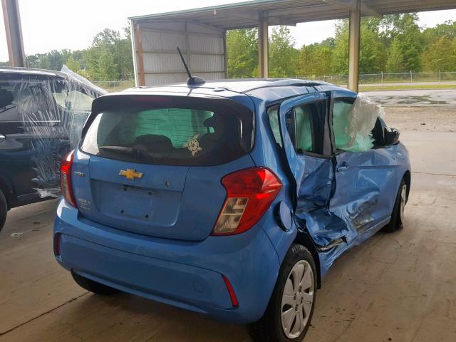 KL8CB6SA1HC840310 - 2017 CHEVROLET SPARK LS BLUE photo 4