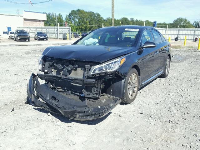 5NPE34AF5GH408515 - 2016 HYUNDAI SONATA SPO BLACK photo 2