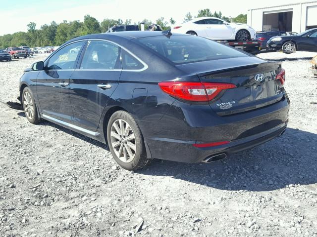 5NPE34AF5GH408515 - 2016 HYUNDAI SONATA SPO BLACK photo 3